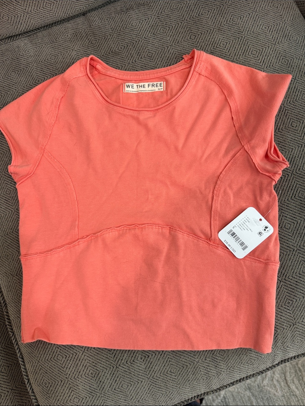Womens We the Free side Sm cropped shirt NWT